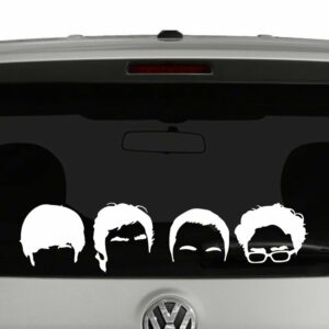 Big Bang Theory Head Silhouette Vinyl Decal Sticker