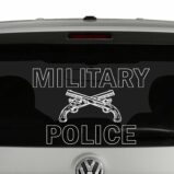 Military Police Crossed Pistols Vinyl Decal Sticker