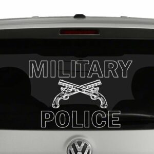 Military Police Crossed Pistols Vinyl Decal Sticker