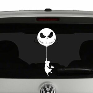 Jack Skellington Ballon with Sally and Zero Vinyl Decal Sticker