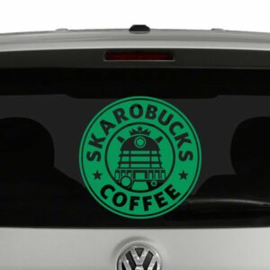 Skarobucks Coffee Doctor Who inspired Daleks Vinyl Decal Sticker