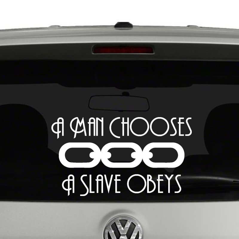 A Man Chooses Bioshock Inspired Vinyl Decal Sticker