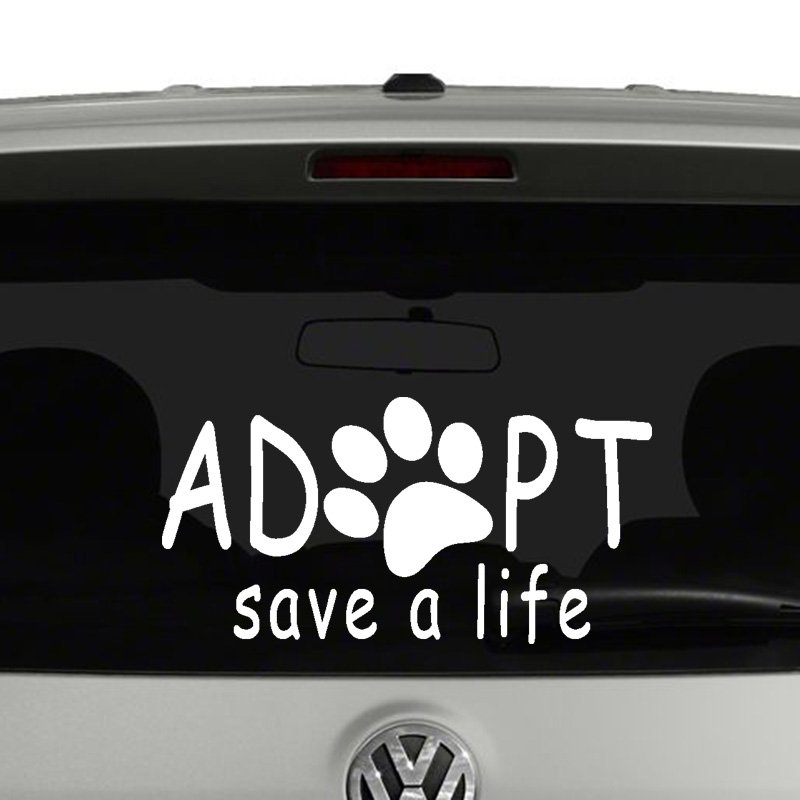 Adopt Save a Life Vinyl Decal Sticker