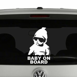 Baby On Board Baby Sunglasses Vinyl Decal Sticker