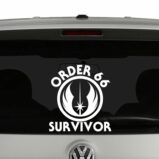 Star Wars Order 66 Survivor Vinyl Decal Sticker