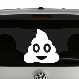 Poop Emoji Emoticon Vinyl Decal Sticker