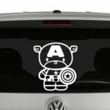 Captain America Chibi Vinyl Decal Sticker