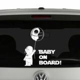 Baby Darth Vader Death Star Ballon Baby On Board Decal Vinyl Decal Sticker