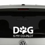 Dog Is My Co-Pilot Vinyl Decal Sticker Car Window