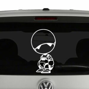 Hitchhikers Guide to the Galaxy Marvin the Paranoid Android Vinyl Decal Sticker Car Window