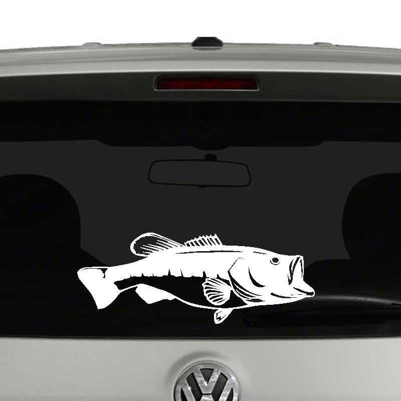 Bass Fish Vinyl Decal Sticker Car Window