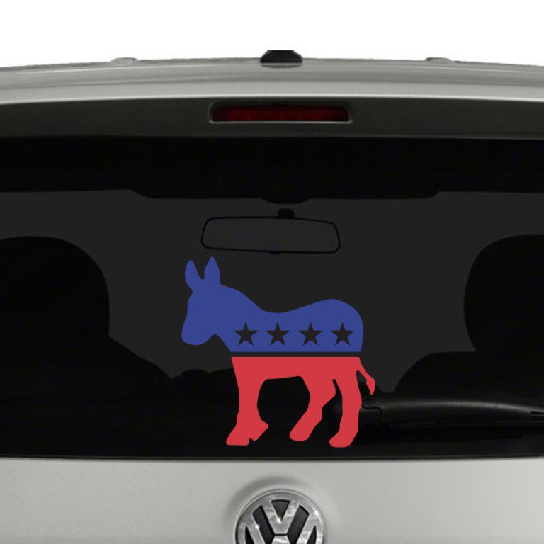 Democrat Party Mascot Donkey Vinyl Decal