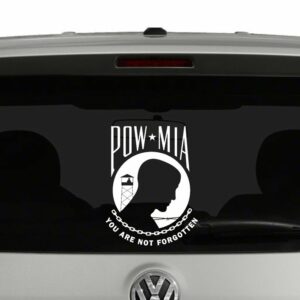 POW - MIA You Are Not Be Forgotten Vinyl Decal Sticker