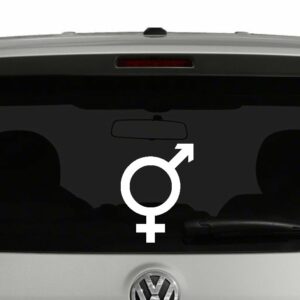 Unisex Symbol Vinyl Decal Sticker