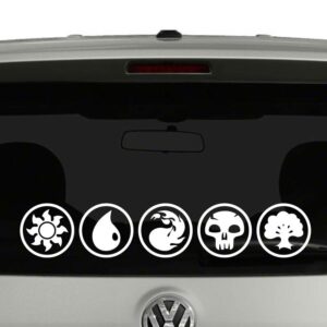 Magic The Gathering Mana Symbols Vinyl Decal Sticker