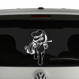 My Little Pony Inspired Rarity Mistress Vinyl Decal Sticker