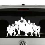 JLA Justice League Inspired Silhouette Vinyl Decal Sticker