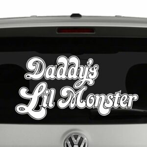 Daddy's Lil Monster Harley Quinn Inspired Vinyl Decal Sticker Car