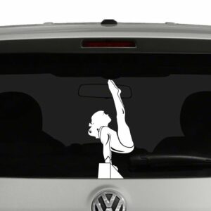 Gymnast Beam Gymnastics Silhouette Vinyl Decal Sticker