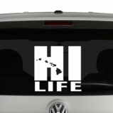 HI Life Hawaiian Islands Hawaii Vinyl Decal Sticker