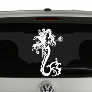 Mermaid with Fish Vinyl Decal Sticker