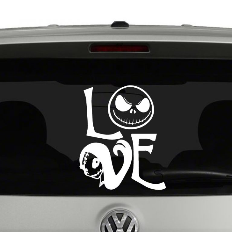 Jack Skellington Sally Love Nightmare Before Christmas Inspired Vinyl Decal Sticker