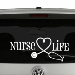 Nurse Life Scrubs Vinyl Decal Sticker