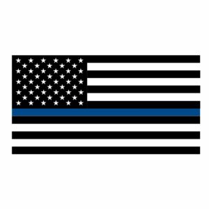 Thin Blue Line Flag Vinyl Decal Sticker