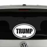 Trump 2016 Oval Euro Style Vinyl Decal Sticker