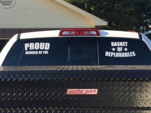 Proud Member of the Basket of Deplorables Vinyl Decal Sticker