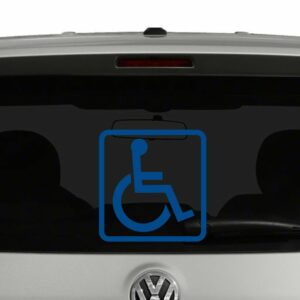 Handicap Wheelchair Vinyl Decal Sticker