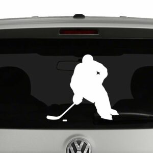 Hockey Player Silhouette 2 Vinyl Decal Sticker