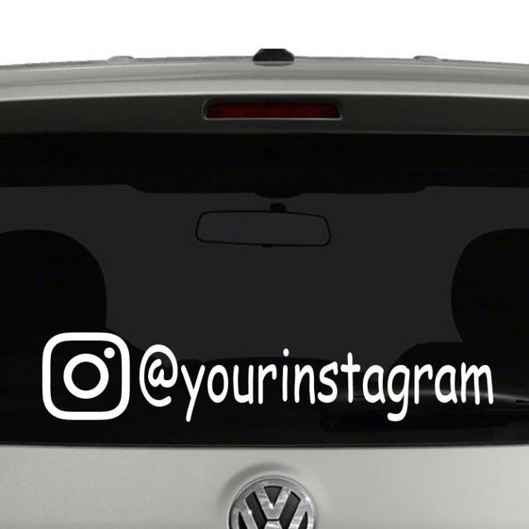 Instagram Icon Account Tag Vinyl Decal Sticker