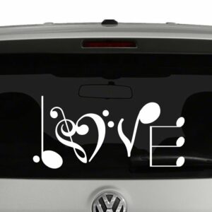 Love Musical Notes Music Notes Vinyl Decal Sticker