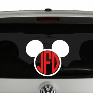 Mickey Mouse Disney Inspired Monogram Vinyl Decal Sticker