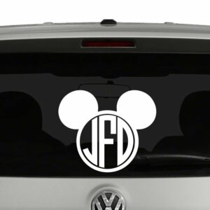 Mickey Mouse Disney Inspired Monogram Vinyl Decal Sticker