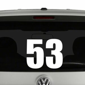 Numbers Racing Style Motorcross Bike Plate Jersey 2 Digit Vinyl Decal Sticker