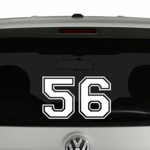 Numbers Sports Varsity Style Jersey 2 Digit Vinyl Decal Sticker