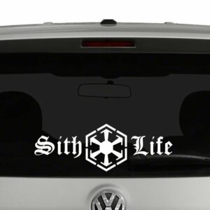 Sith Life Star Wars Inspired Vinyl Decal Sticker