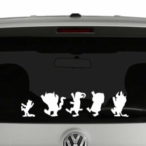 Where The Wild Things Are Silhouettes Vinyl Decal Sticker