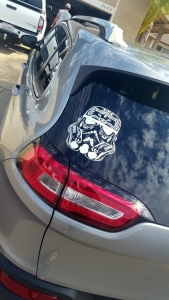 Sugar Skull Style Stormtrooper Star Wars Inspired Vinyl Decal Sticker