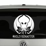 Cthulhu No Lives Matter Hashtag Vinyl Decal Sticker