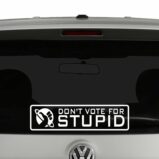 Dont Vote For Stupid Hitchhikers Guide to the Galaxy Decal Sticker