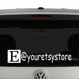 Etsy Icon Account Tag Vinyl Decal Sticker Social Media