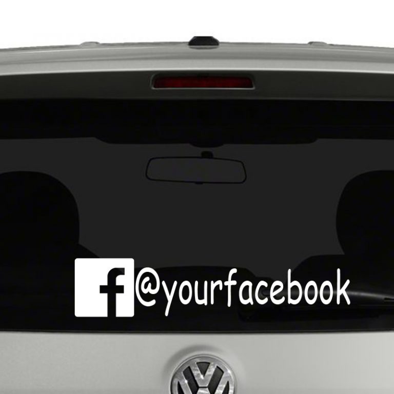 Facebook Icon Account Tag Vinyl Decal Sticker Social Media