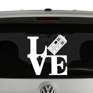 Love Doctor Who Tardis Vinyl Decal Sticker