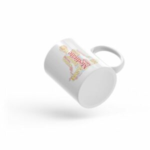 Meditation Word Cloud Meditating Figure Silhouette Mug