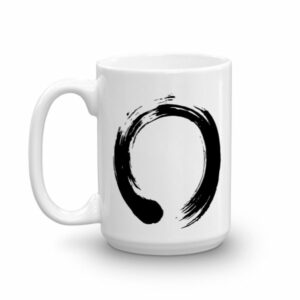 Enso Circle Brushstroke Buddhism Ceramic Mug