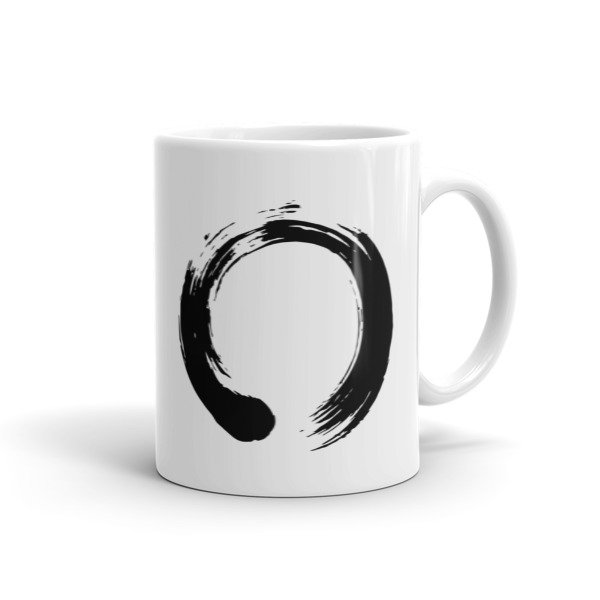 Enso Circle Brushstroke Buddhism Ceramic Mug