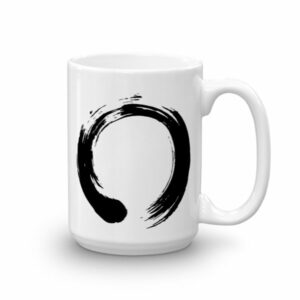 Enso Circle Brushstroke Buddhism Ceramic Mug